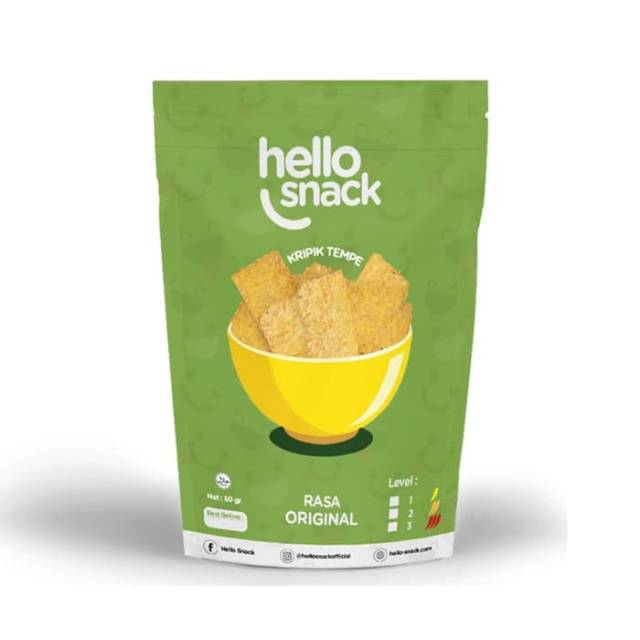 

Hello Snack Kripik Tempe Rasa Original