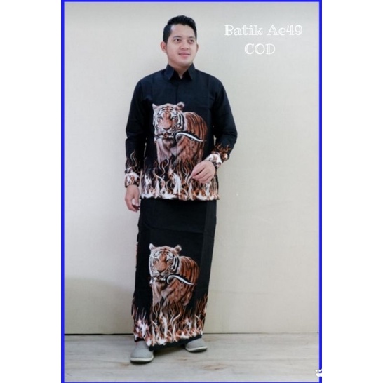setelan sarung dan koko batik Solo/celana sarung batik solo
