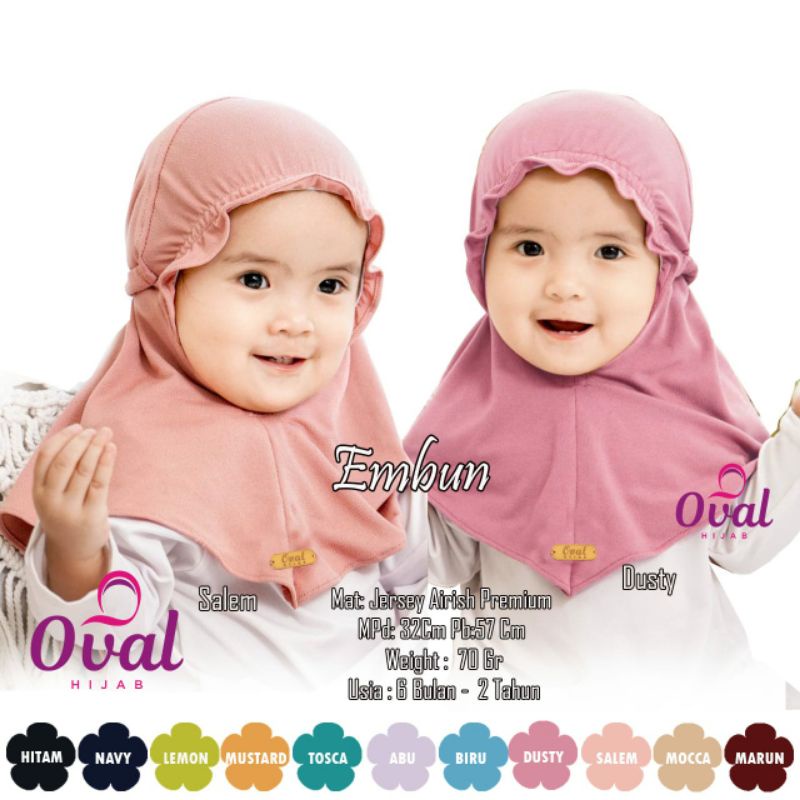 Hijab instan Balita Embun Original by Oval Hijab for Reseller