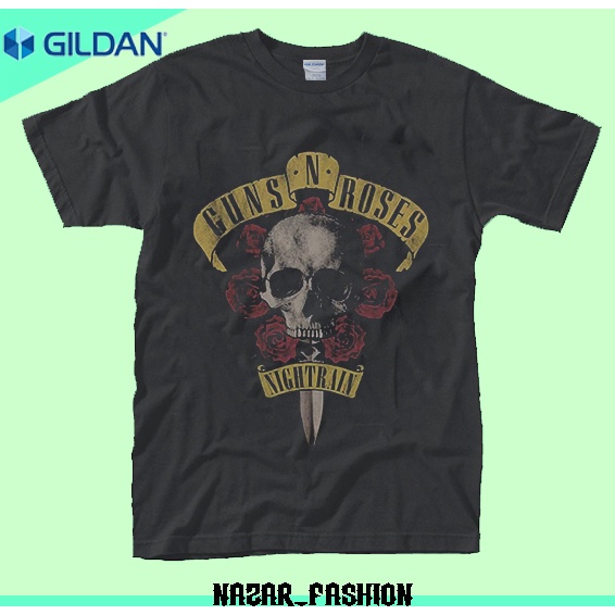 Kaos Guns n roses tshirt vintage kaos wanita pria