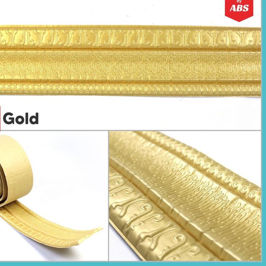 ♠ (ABS) WALLBORDER FOAM 3D ELEGAN DAN MEWAH WALLPAPER PLAFON ➹