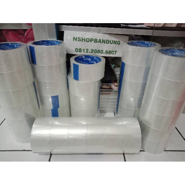 

Lakban bening solatip goldie double tape 60 yard 2 inch 45mm murah