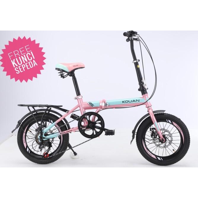 Sepeda Lipat 16 inch Kouan 7 speed