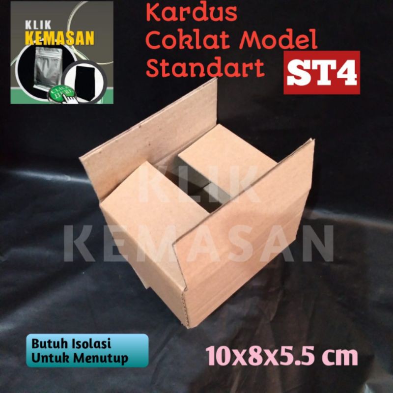 

KOTAK ST-4 COKLAT POLOS KARDUS KARTON BOX DUS PACKING HP AKSESORIS