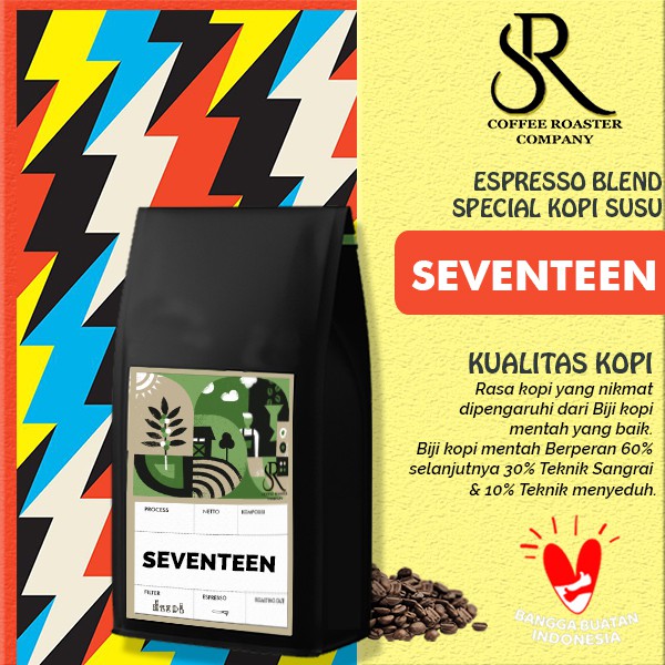 

Kopi Susu Blend Seventeen 1kg (Blend Kopi Susu) - Arabika Mix Robusta Roasted Beans