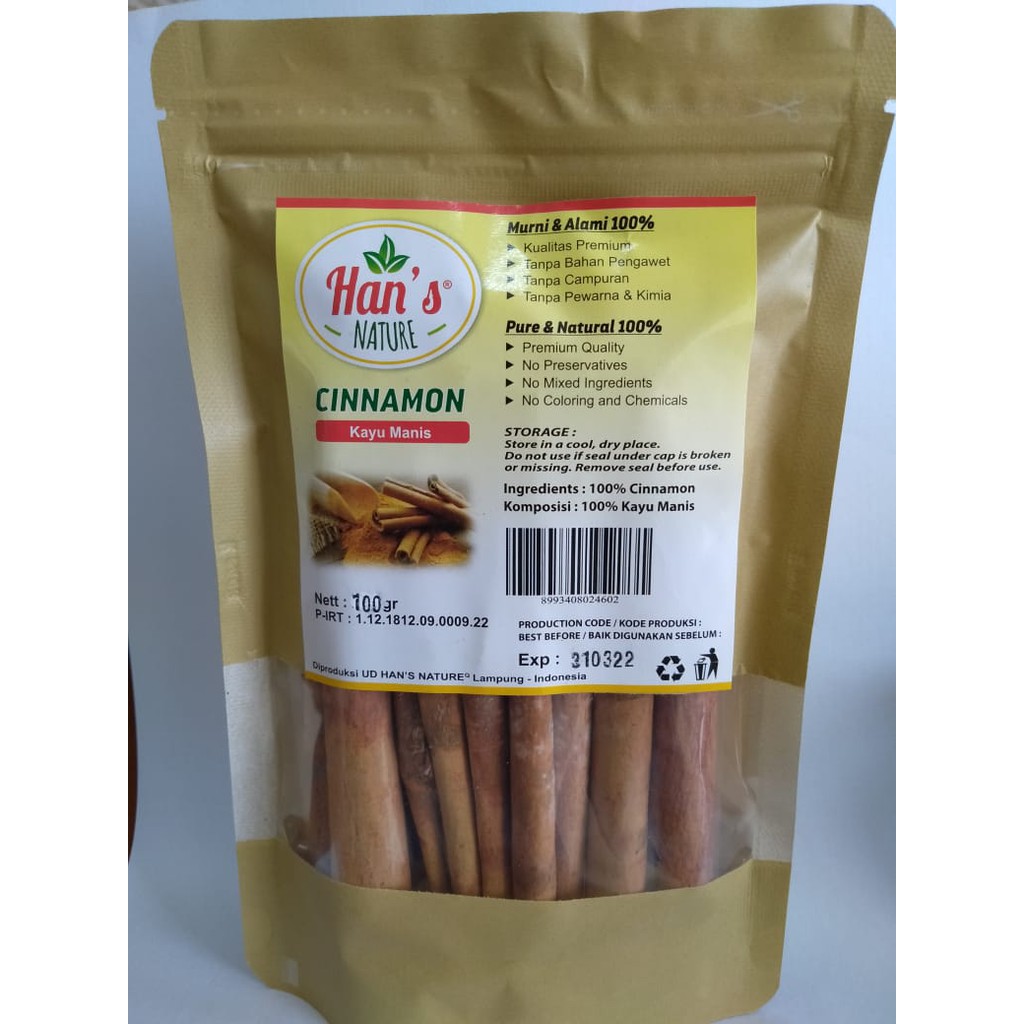 

KAYU MANIS UTUH-CINNAMON 100gr