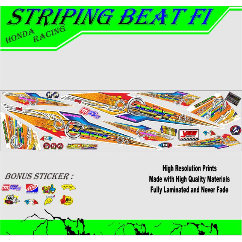 STRIPING MOTOR BEAT FI THAILOOK KARAKTER