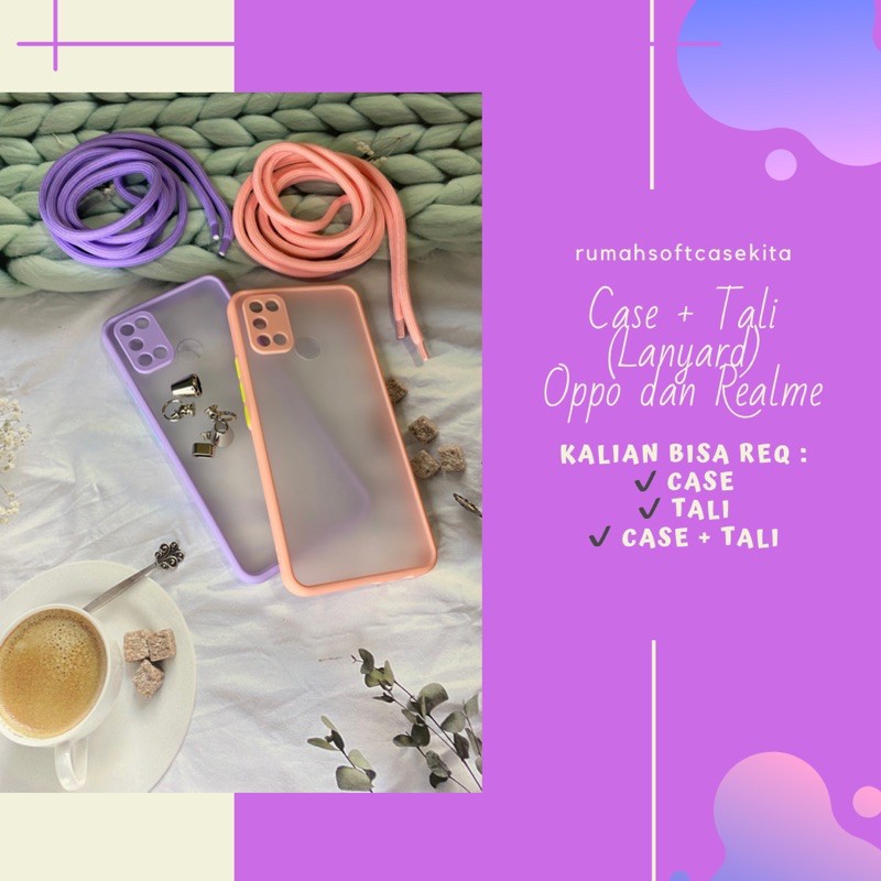 CASE + TALI (LANYARD) OPPO DAN REALME