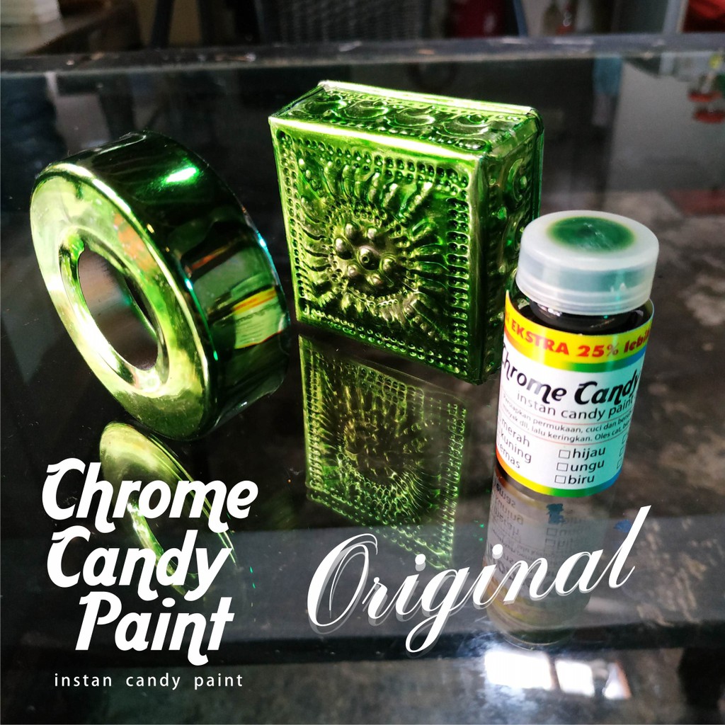 CHrome Candy Paint pewarna logam plastik serbaguna 12,5ml isi lebih banyak INSTAN original