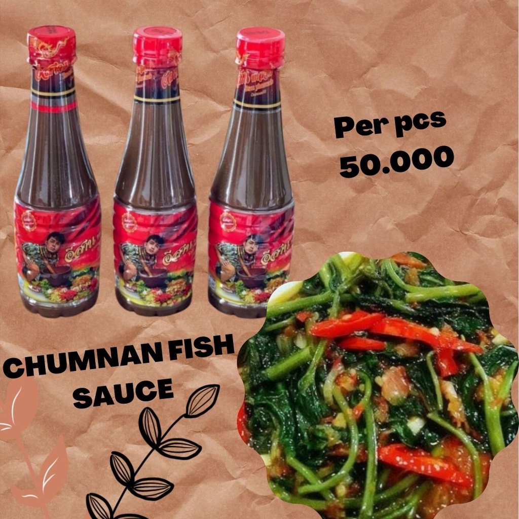 

⭐ Feremented Fish Sauce / Chumnan Sauce / Thailand Sauce / Thai Sauce - CHUMNAN FISH SAUCE 350ML