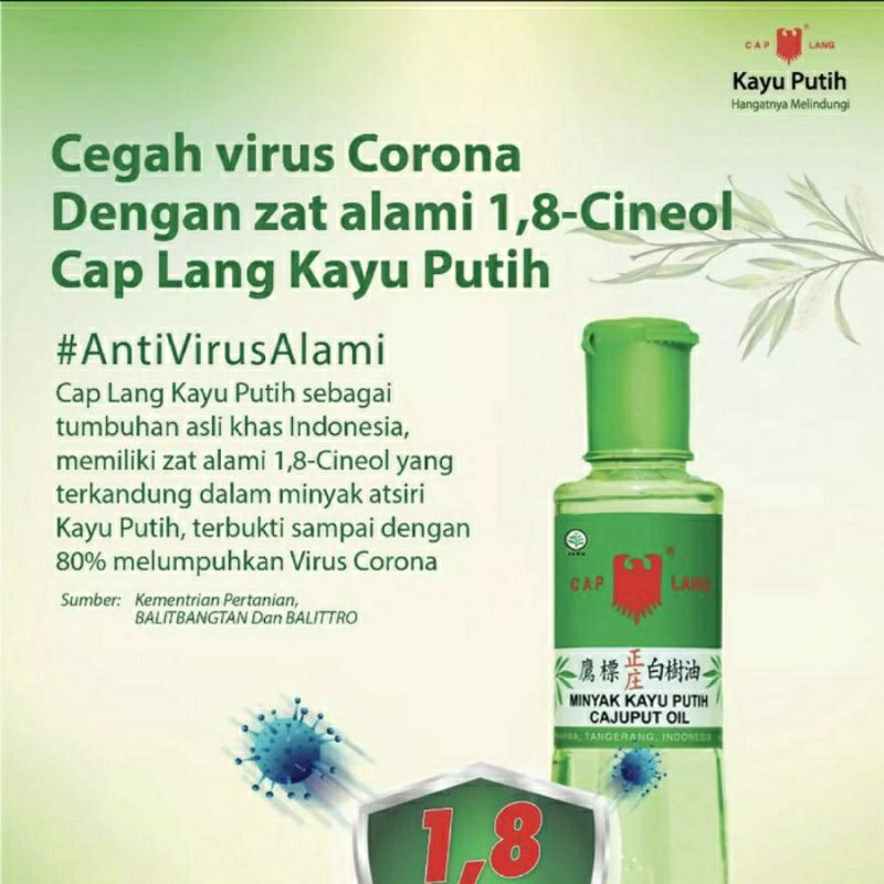 Caplang Cap Lang Minyak Kayu Putih / Plus 30 ml / 60 ml / 120 ml / 210 ml Cajuput Oil Original Bayi Anak Keluarga