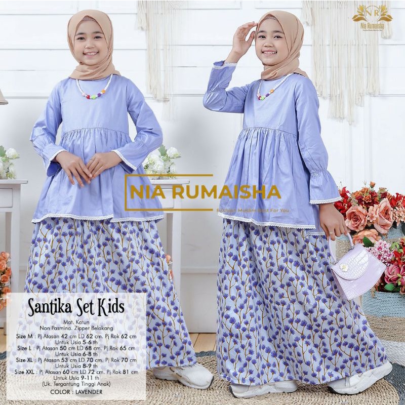 Santika set kids ori naura