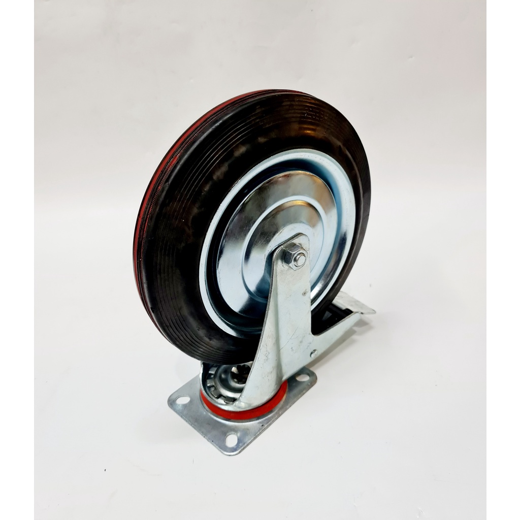 Roda karet 8 " putar+rem