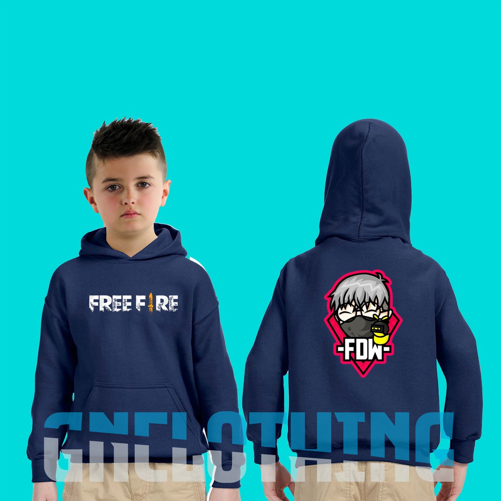 JAKET ANAK HOODIE ANAK FREE FIRE FDW - GN CLOTHING