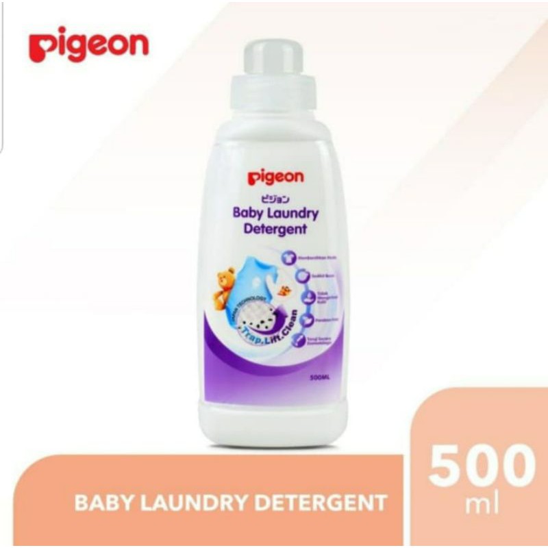 PIGEON Baby Laundry Liquid Detergent 500ml Sabun Cuci Baju Bayi Pakaian Bayi LAUNDRY DETERGENT 500 ml BOTTLE