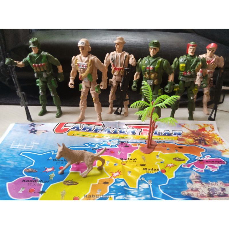 mainan figure tentara prajurit militer