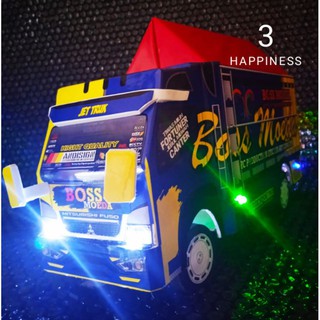  Truk  oleng  ukuran 30 Full lampu LED dan terpal kerucut 