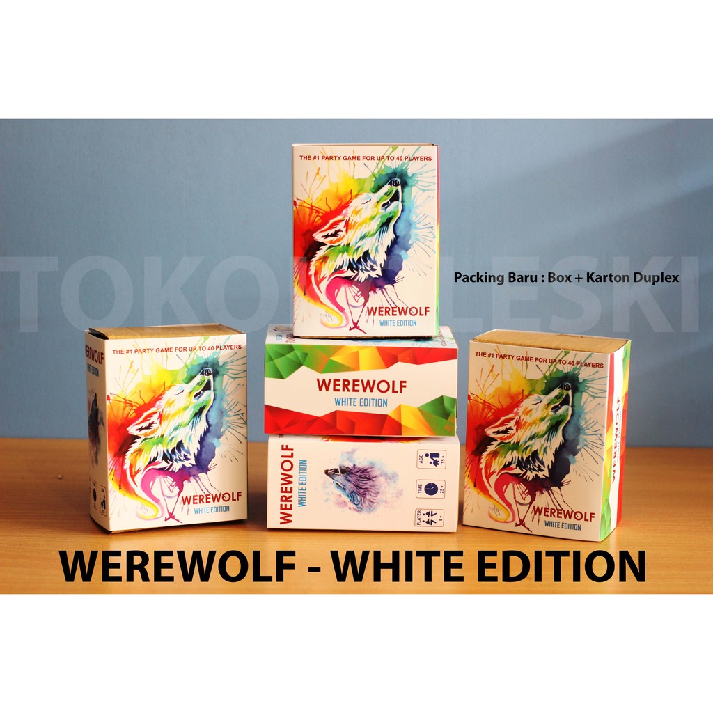 [PROMO] NEW WHITE EDITION Werewolf / Mafia Games - 40 Cards / 31 Roles