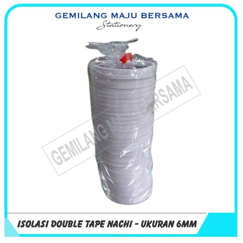 

Isolasi Double Tape Nachi 1/4" (6mm) x 10y