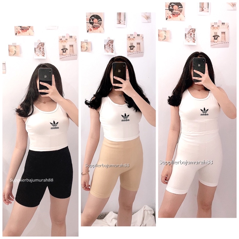 Lookatmeofficial • Celana Pendek Sport Wanita Import Biker Short Pants