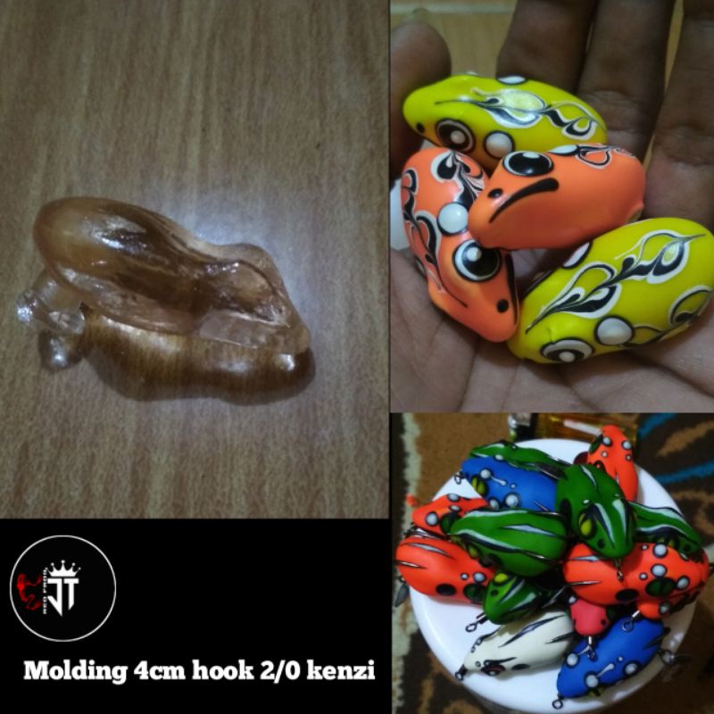 JT LURE molding soft frok/cetakan ukuran 4cm