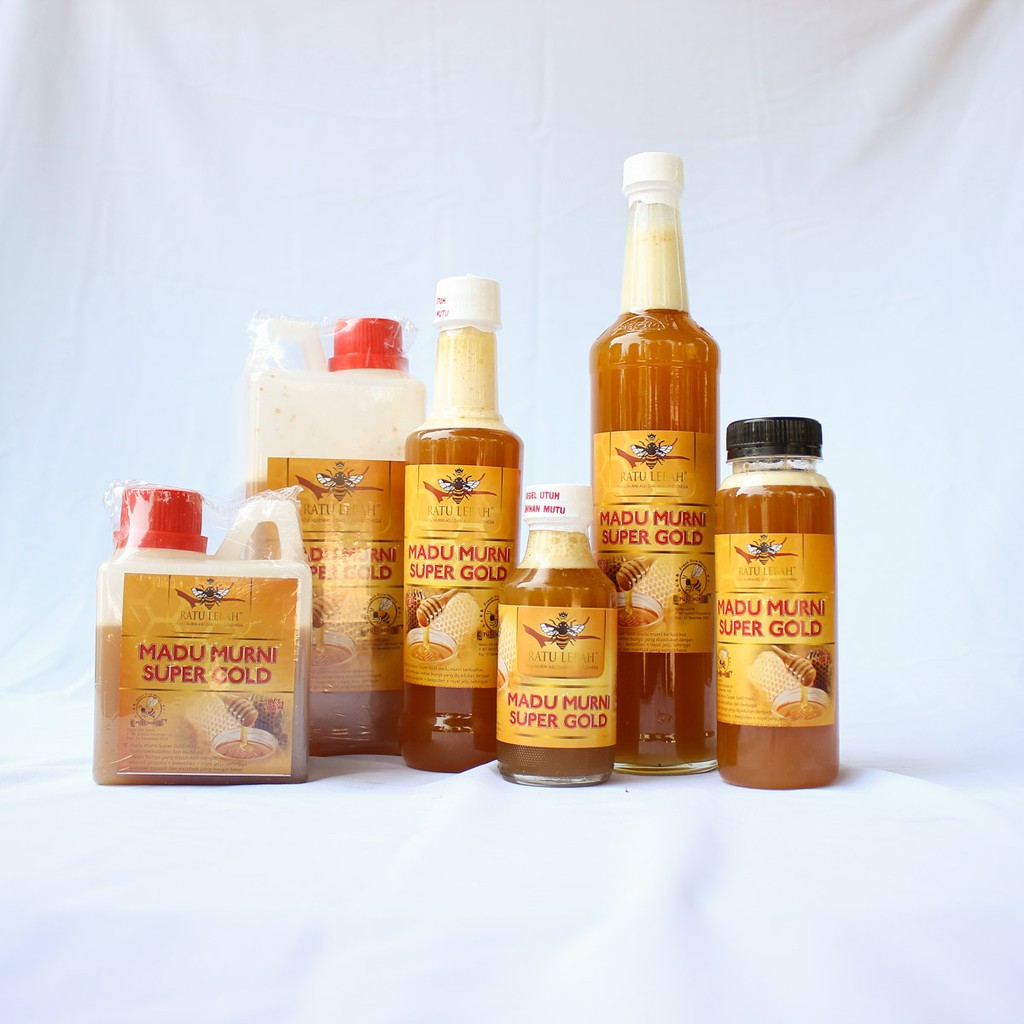 

MADU SUPER GOLD 1/2 KG (Madu+Royal Jelly+Beepolen+Propolis)