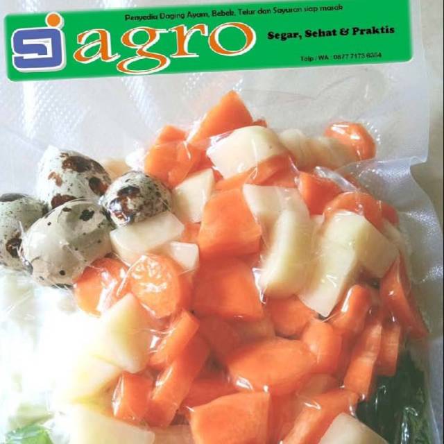 

Paket Sayur Sop + Telur puyuh