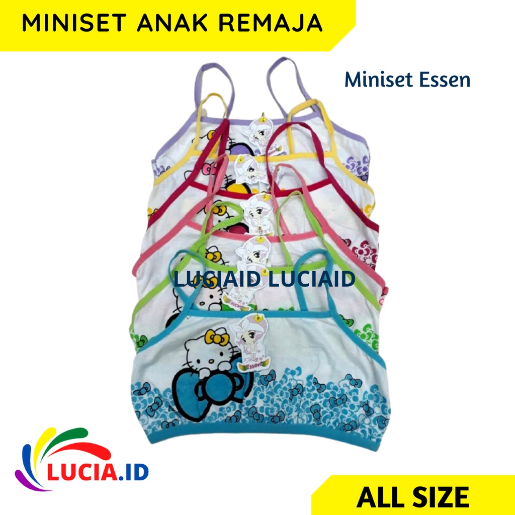 Miniset Anak Remaja ESSEN SD SMP SMA Bahan Katun Tanpa Busa