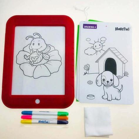 Mainan edukasi anak Papan gar magic Pad 8 LED melatih pola pikir  kretivtas 3D Magic Drawing Pad N55