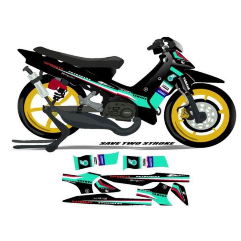 [COD] STRIPING STICKER LES LIS VARIASI PETRONAS F1ZR F1Z R FIZR FIZ R fizr fiz r f1zr f1z r