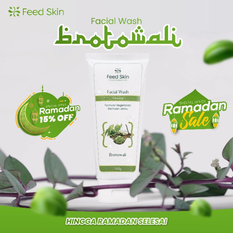 Feed Skin Natural Brotowali for Man (facial wash + masker)