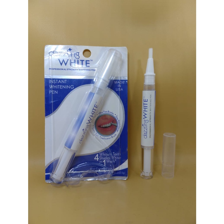 Dazzling teeth Whitening pemutih gigi instant dazzling Gel Pen Peroksida Original Asli 100% Berat 25 gram