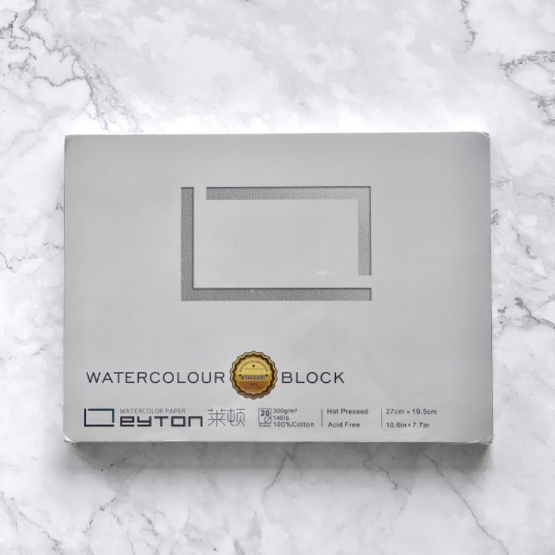 

Promo leyton watercolor block 300GSM 100% cotton 27x19.5cm