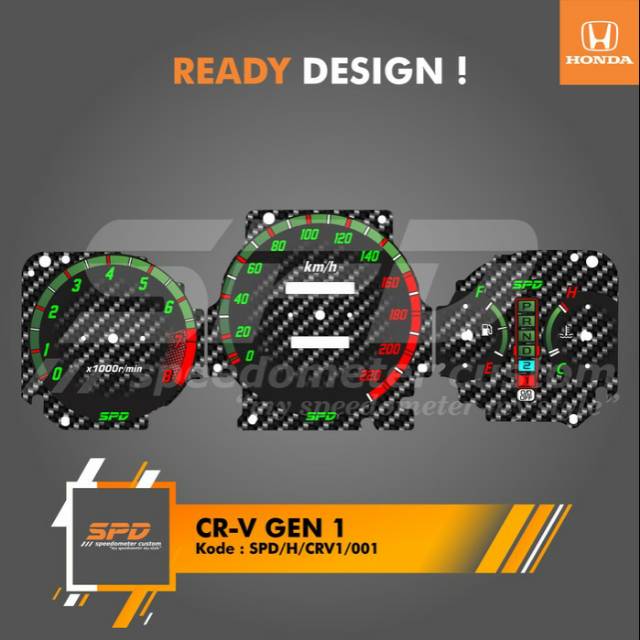 Ready desain speedometer custom crv gen 1