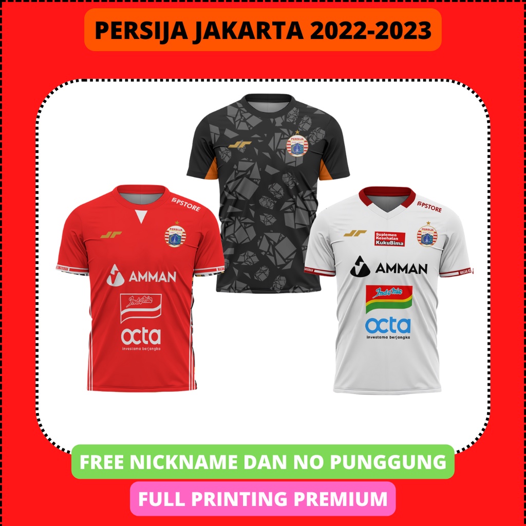 Jual JERSEY PERSIJA 20222023 FREE NAMA DAN NO NO PUNGGUNG FULL