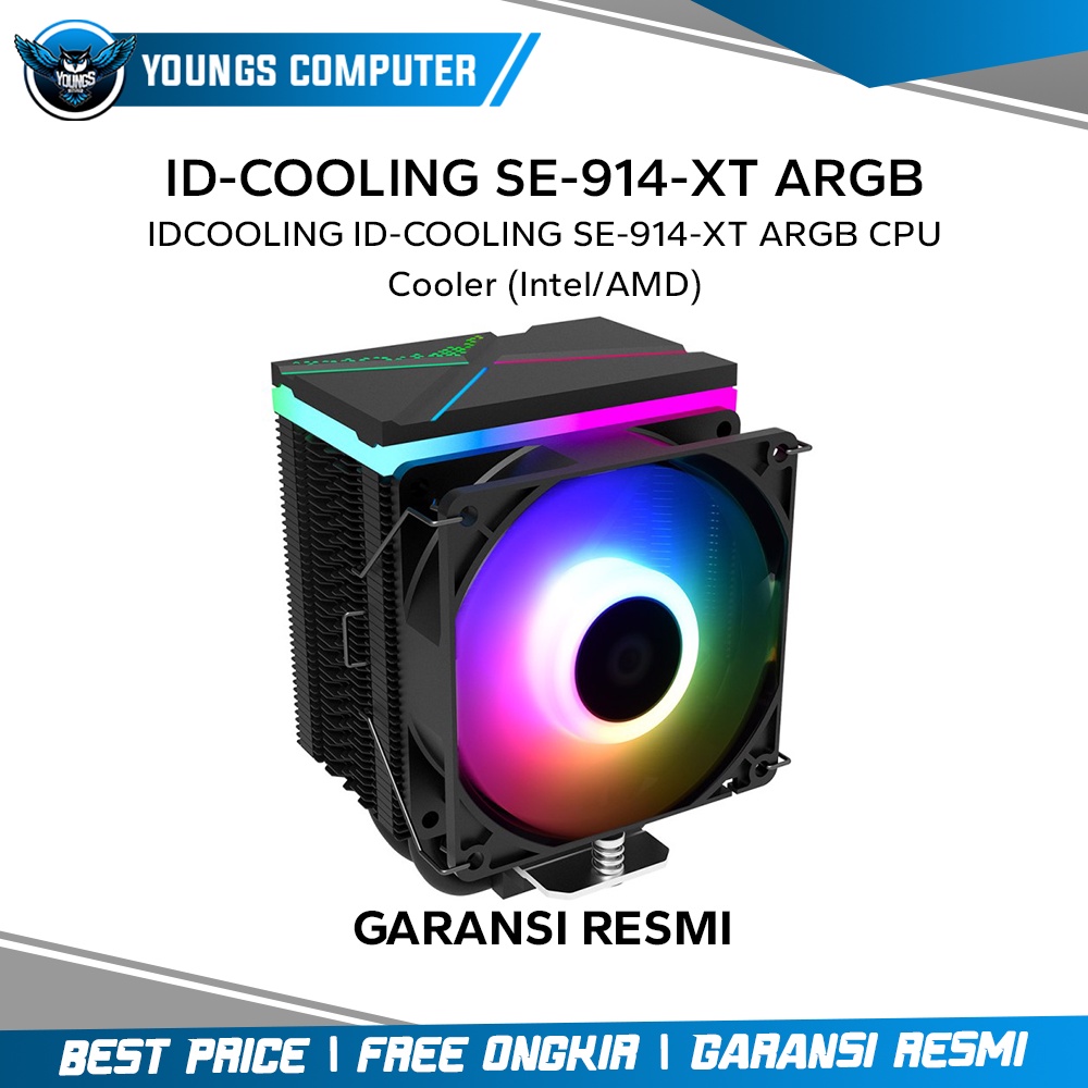 IDCOOLING ID-COOLING SE-914-XT ARGB | CPU Cooler Heatsink HSF (Intel/AMD)