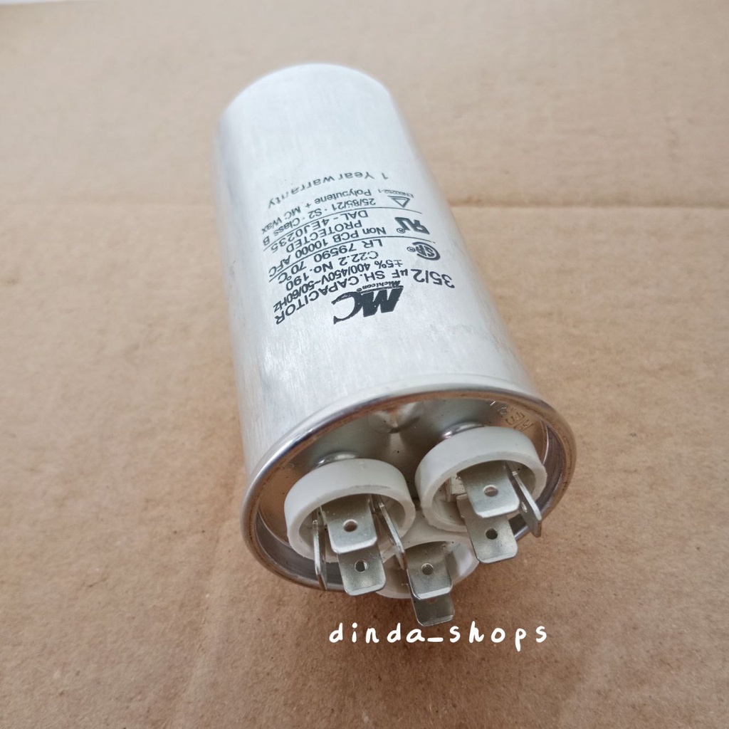 KAPASITOR AC / CAPACITOR AC LG 3 KAKI 35/2 uF (MERK MC) 35/2 MIKRO