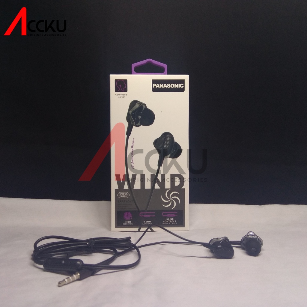 [P-888 ] headset panasonic headset murah headset bukan anker headset jack 3.5mm