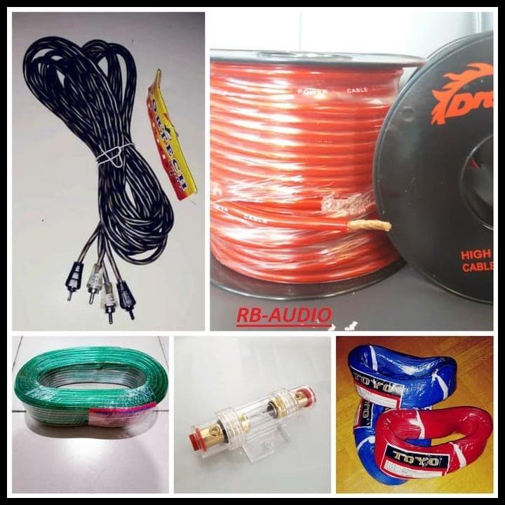 Paket Kabel Kabel Untuk Audio Mobil Full Set