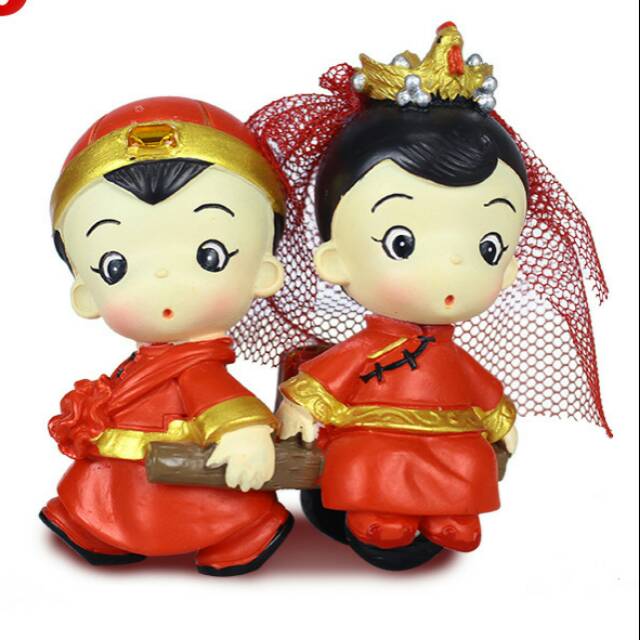patung/pajangan couple wedding mini