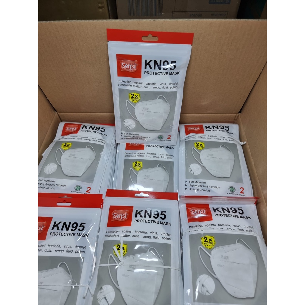 SENSI KN95 PROTECTIVE MASK 6ply isi 2/Masker Medis Sensi KN95 6 ply