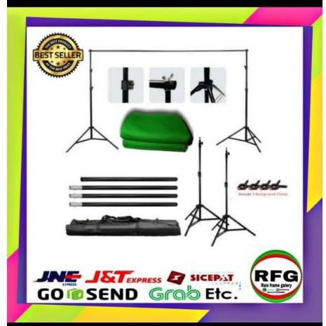 Paket Hemat Stand Background Foto Studio