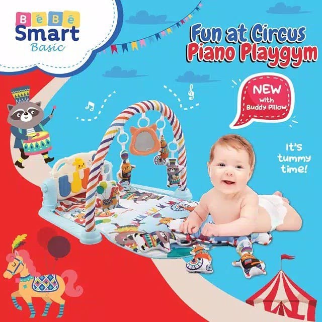 Bebe Smart Piano Playgym Basic With Pillow Tanpa Bantal Giggle And Fun Baby Playmat Sni Shopee Indonesia