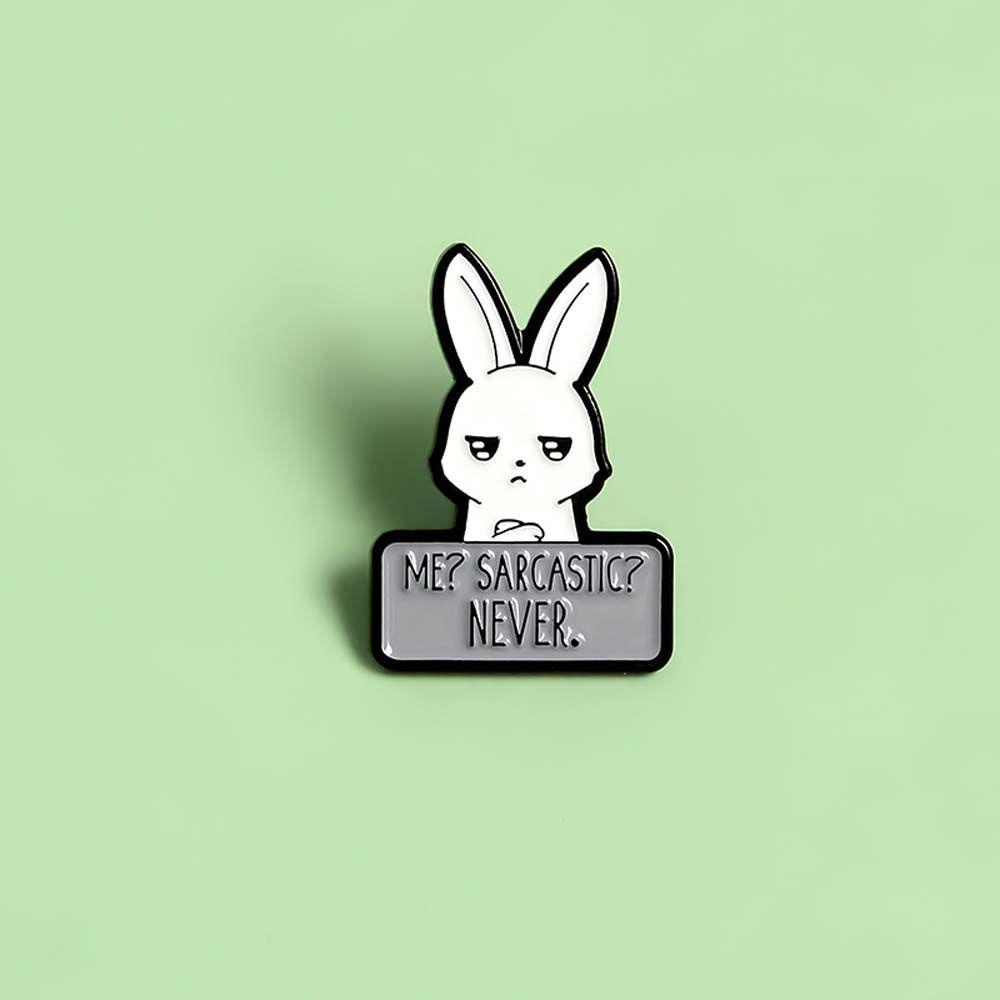 [Elegan] Bunny Enamel Pin Hadiah Untuk Wanita Pria Hadiah Untuk Anak-Anak Kelinci Kerah Bros Travel Commemorative Badge Pin Bros Pin