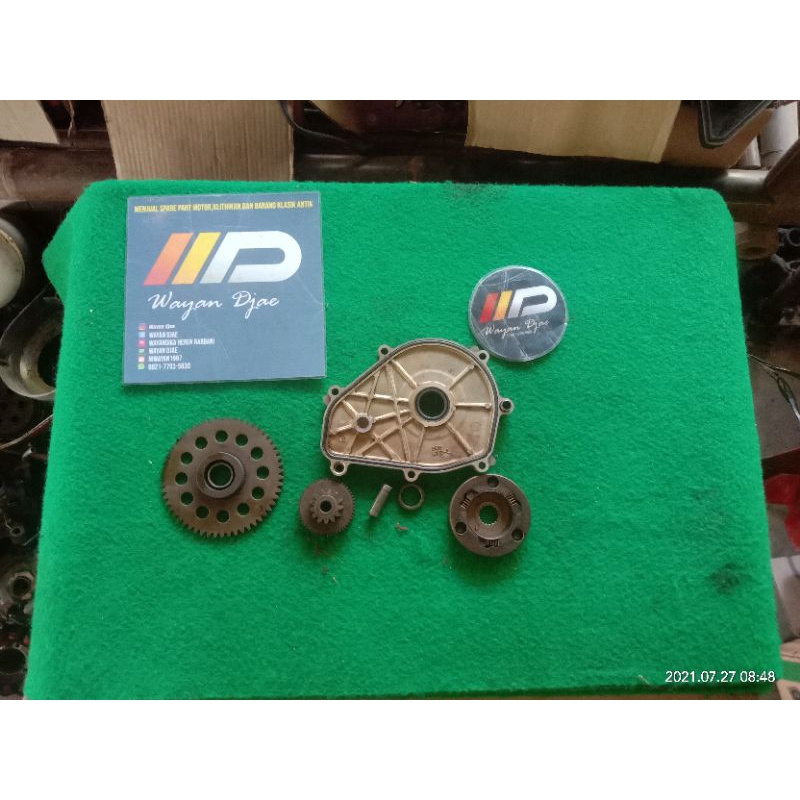 gigi stater gigi penghantar stater yamaha xeon gt125 fi original bekas copotan motor