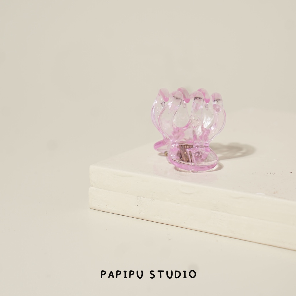 Papipu studio - Jepit poni clear jelly 2cm