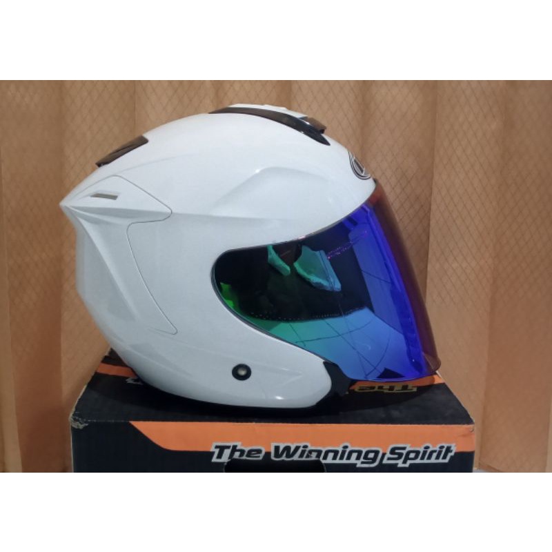 Jual HELM HALF FACE ORIGINAL INK DYNAMIC PAKET VENOM KONDISI BEKAS 98