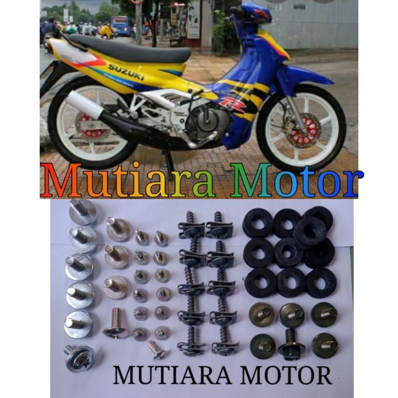 Baut Baud Scrub Full Body Satria Kotak Lumba berikut karetnya