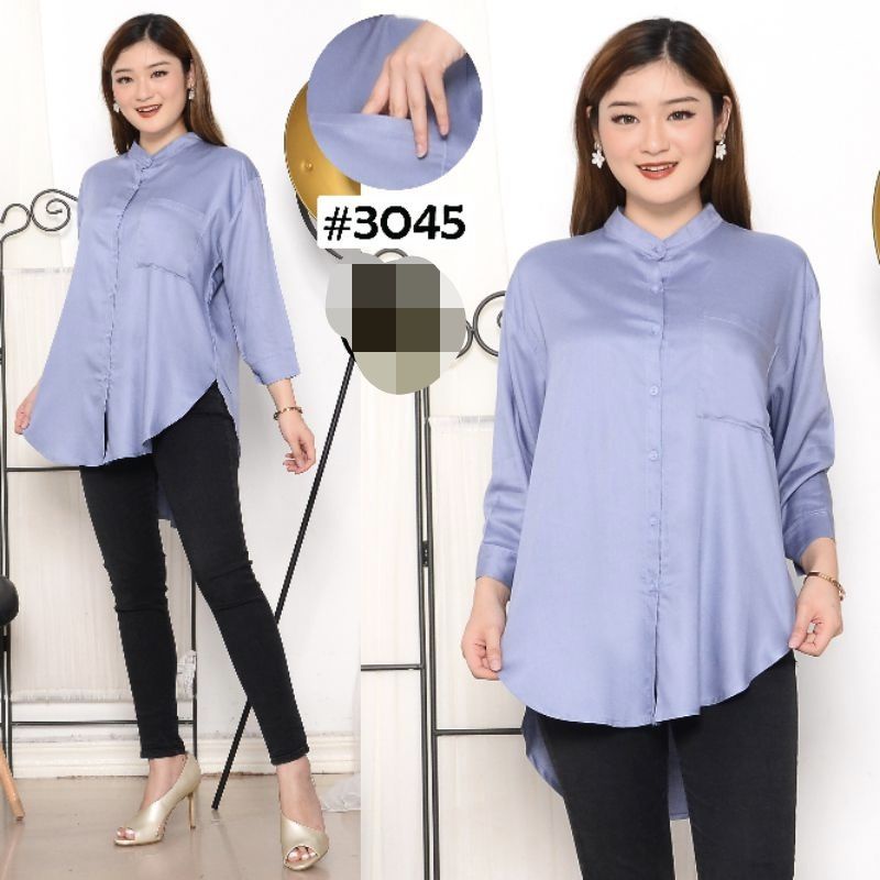 kemeja katun twill premium