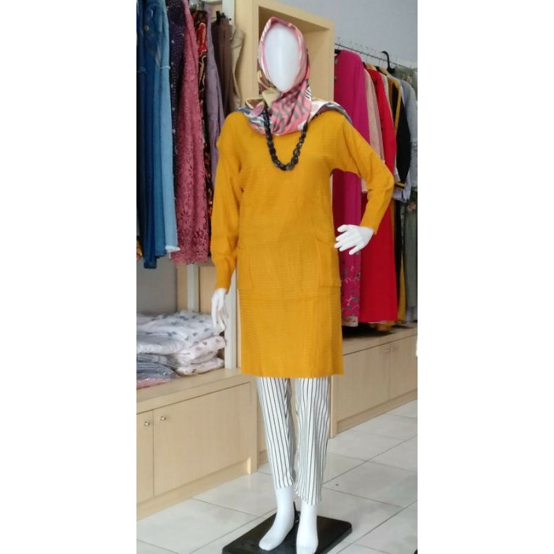 Kaos Tunik Rajut Baju Atasan Wanita